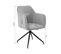 Fauteuil De Table Pivotant Dalston Velours Beige