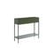 Nino - Console 2 Tiroirs En Métal Pantone L100cm - Couleur - Vert Kaki