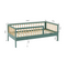 Lit Enfant Lou Pin Massif Vert 70x140 Sommier Inclus