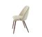 Lot De 2 Chaises Elisabeth Tissu Beige Pieds Effet Chêne