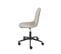 Chaise De Bureau Lena Velours Beige 5 Roulettes