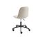 Chaise De Bureau Lena Velours Beige 5 Roulettes