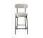 Lot De 2 Tabourets De Bar Noa Tissu Beige