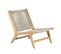 Fauteuil De Jardin Amila En Bois D'acacia Fsc Blanchi Et Corde Coloris Naturel