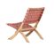 Lot De 2 Fauteuils De Jardin Matera En Bois D'acacia Blanchi Fsc Corde Terracotta