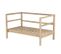 Canapé De Jardin Samoa 2 Places En Bois D'acacia Blanchi Fsc Et Coussins Beige