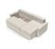 Canapé Angle Max Convertible Velours Beige 4 Places