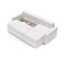 Canapé Angle Max Convertible Tissu Bouclette Blanc 4 Places