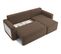 Canapé Angle Mike Convertible Pu Marron 4 Places