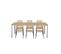 Ensemble Table Asti En Bois D'acacia Fsc 200 Cm Et 6 Chaises