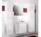 Colonne De Salle De Bain Livo   Murale Avec Rangement 40 x 180 x 35 Cm Gaya Blanc