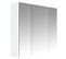 Armoire De Toilette Stella 80cm - 3 Portes - Blanc Brillant