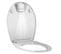 Abattant Wc En Thermodur Avec Éclairage LED Nighty 2 - Blanc Brillant - 37,2 X 6,7 X 46,5 Cm -