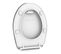 Abattant Wc En Thermodur Avec Éclairage LED Nighty 2 - Blanc Brillant - 37,2 X 6,7 X 46,5 Cm -