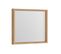 Miroir Cadre 80 Cm Bois Sorento - Couleur Chêne Huilé - 80 X 69 X 7 Cm