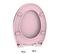 Abattant Wc À  Fermeture Progressive Et Déclipsable Boreo Rose Poudré