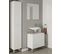 Colonne De Salle De Bain   Murale Avec Rangement 30 x 172 x 30 Cm Solita Blanc