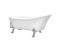 Baignoire Îlot Pattes De Lion Kara 175x71 Blanc - Pieds Chromes