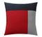 Taie D'oreiller Coton Trio  Rouge -63 X 63 Sans Volant