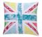 Taie D'oreiller Coton Old Flag  Multicolore  - 63 X 63 Sans Volant