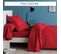 Housse De Couette Polycoton Tertio®  Rouge Carmin -260 X 240