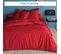 Housse De Couette Polycoton Tertio®  Rouge Carmin -260 X 240