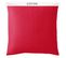 Taie D'oreiller Coton Tertio®  Rouge Carmin -50 X 70 Avec Volant