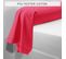 Taie D'oreiller Polycoton Tertio®  Rouge Carmin -63 X 63 Avec Volant