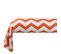 Taie D'oreiller Coton Chevron  Orange/blanc  - 85 X 185