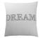 Taie D'oreiller Coton Sleep  Blanc/noir  - 63 X 63 Sans Volant