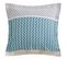 Taie D'oreiller Coton Happiness  Bleu  - 63 X 63 Avec Volant