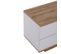 Meuble TV moderne en blocs, finition en grain de bois, 180 cm, blanc