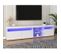 Meuble TV moderne blanc, panneau lumineux, éclairage LED variable, salon et salle à manger 180cm