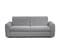 Canapé convertible express 3 places CLAYVE tissu gris clair