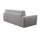 Canapé convertible express 3 places CLAYVE tissu gris clair