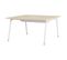 Bureau 2 postes K2 L.140-P.140cm imit chêne/blanc