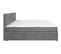 Lit boxspring 180x200 cm avec matelas et sommier CAROLINA gris