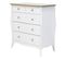 Commode 2+3 tiroirs BARROCO 2 blanc/pin