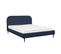 Tim Lit Double Velours Cotelé Bleu Nuit 160x200