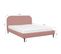 Tim Lit Double Velours Cotelé Rose Blush 160x200