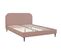 Tim Lit Double Velours Cotelé Rose Blush 160x200