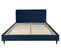 Barry Lit Double Velours Bleu Nuit 160x200