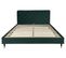 Barry Lit Double Velours Vert Bouteille 140x190