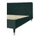 Barry Lit Double Velours Vert Bouteille 140x190