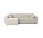 Canapé d'angle convertible méridienne réversible GASTON velours côtelé beige