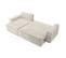 Canapé d'angle convertible méridienne réversible GASTON velours côtelé beige