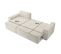 Canapé d'angle convertible méridienne réversible GASTON velours côtelé beige