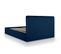 Barry Lit Coffre Velours Bleu Marine 160x200