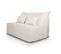 Luna Banquette BZ Velours Côtelé Beige Matelas Dunlopillo 140 Cm