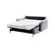 Ollie Canapé Convertible 3 Places Gris Clair Matelas Dunlopillo 140 cm